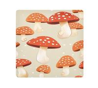 Panno adesivo per fotocamera con funghi rossi, quadrati, magici, autoadesivi, per obiettivo della fotocamera, protezione antigraffio per obiettivi, borsa per il trucco, 35,1 x 35,1 cm, Multicolore,