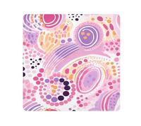 Panno adesivo per fotocamera con motivi colorati, quadrati, magici, autoadesivi, per obiettivo della fotocamera, protezione antigraffio per obiettivi, borsa per il trucco, 35,1 x 35,1 cm, Multicolore,