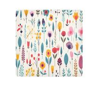 Panno adesivo per fotocamera con motivo a fiori di cartoni animati, quadrati, magici, autoadesivi, per obiettivo della fotocamera, antigraffio, protezione per obiettivo, borsa per il trucco, 35,1 x