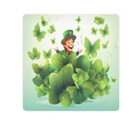 Panno adesivo per fotocamera con motivo di leprechauns per il giorno di San Patrizio, quadrato magico autoadesivo per obiettivo della fotocamera, protezione antigraffio per obiettivo, borsa per il