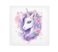 Panno adesivo per fotocamera con unicorno, motivo quadrato magico, autoadesivo, per obiettivo della fotocamera, antigraffio, per proteggere l'obiettivo e il trucco, 35 x 35 cm, Multicolore,