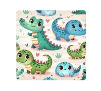 Panno adesivo per fotocamera, motivo coccodrillo, motivo animali selvatici, quadrati, magici, autoadesivi, per obiettivo, antigraffio, protezione per obiettivo, borsa per il trucco, 35,1 x 35,1 cm,