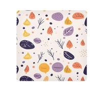 Panno adesivo per fotocamera, motivo foglie di bosco, panno autoadesivo per obiettivo, antigraffio, protezione per obiettivo, borsa per il trucco, 35 x 35 cm, Multicolore, 13.8x13.8in, moderno