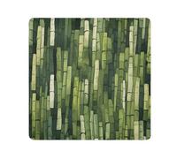 Panno adesivo per fotocamera, motivo pianta verde, quadrati, panno autoadesivo per obiettivo, antigraffio, protezione per obiettivo, borsa per il trucco, 35 x 35 cm, Multicolore, 13.8x13.8in, moderno