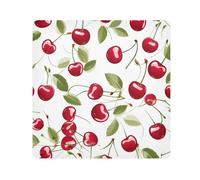 Panno adesivo quadrato bianco ciliegia, panno magico autoadesivo per obiettivo fotocamera antigraffio protezione obiettivo borsa di panno per il trucco 35,1 x 35,1 cm, Multicolore, 21.7x21.7in,