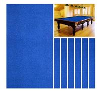 Panno da biliardo in feltro per tavoli da 2,1 m, 2,4 m, 2,7 m, per sport al chiuso, con 6 strisce laterali