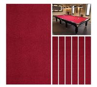 Panno da biliardo in feltro per tavoli da 2,1 m, 2,4 m, 2,7 m, per sport al chiuso, con 6 strisce laterali