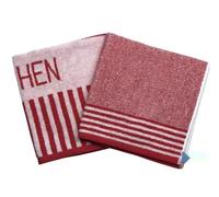 Panno da Cucina - Confezione da 2 Panni da 50 x 50 cm in Colore Rosso, assorbenti e di Resistenza, Ideali per l'uso Quotidiano in Cucina.