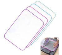 Panno da stiro, 4 panni protettivi da stiro, rete da stiro, panno protettivo a rete, per pressare i vestiti resistenti al calore, tappetino da stiro per evitare danni da stiro e lucentezza agli