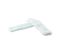Panno di pulizia in microfibra per Leifheit Dry Clean, confezione da 2 (2 | Adatto per modello Leifheit M, dimensione ugello 28 cm, miscela di microfibra, lavabile a 40 °C, asciugatura senza lanugine