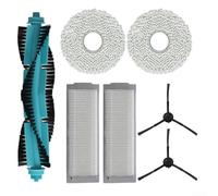 Panno di ricambio per Cecotec per robot mocio Conga 11090 (A) | Setole flessibili in nylon, per un design durevole, cattura la polvere dei bordi, facile da installare a scatto