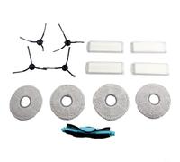 Panno di ricambio per Cecotec per robot mop Conga 11090 (B) | Setole flessibili in nylon, per un design durevole, cattura la polvere dei bordi, facile da installare a scatto