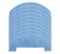Panno di ricambio per mocio ultenic per t10 per lite, panno in microfibra lavabile per pulizia efficiente dei pavimenti, igienico, colore blu (confezione da 10)