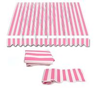 Panno di ricambio per tenda da sole retrattile, 4,9 x 3,7 m, 3,7 x 3 m, 3 x 2,4 m, 2,4 x 2 m, tessuto di ricambio per tenda da sole, patio, tenda da sole, tela in poliestere per finestre e porte (rosa