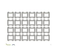 Panno for La Pulizia Dei Vetri, Compatibile Con Ecovacs, WINBOT W2, Compatibile Con OMNI,/ W2 PRO/Kit Di Accessori for Panno Di Ricambio for Parti Di Aspirapolvere(24PCS)