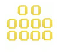 Panno For La Pulizia Dei Vetri, Salviette Di Alta Qualità, Quadrate, Compatibili Con Gli Accessori For La Pulizia Dei Vetri Purerobo W-S3 W-S8S W-S3S W-S9S(Yellow mop B 10 Pcs)