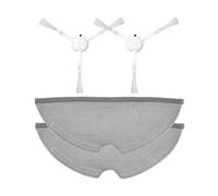 Panno for mocio for Xiaomi MIJIA, salviette umidificate 1C 2C 1T / F9 D9, accessori for Xiomi MI, pezzi di ricambio for robot aspirapolvere e lavapavimenti(2 Cloth 2 Brush)