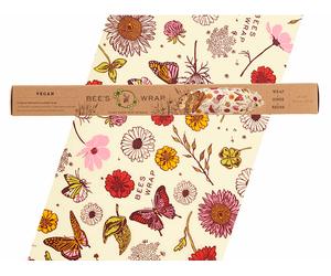Panno in cera vegetale bees wrap vegan rotolo xxl magia dei prati