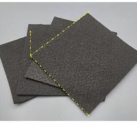 Panno in fibra di carbonio idrofilo, confezione da 5 substrati for elettrodi da 10 x 10 cm(3mm thick)
