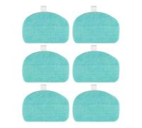 Panno in microfibra blu per pulitore a vapore Leifheit Cleantenso Power 2.0 modello 11940, testine di ricambio compatibili con tutti i tipi di pavimenti duri, 2 pezzi (confezione da 6)