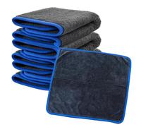 Panno in microfibra per auto, 3 pezzi, 600 g/mq, 40 x 40 cm, assorbente e morbido, panno per la pulizia della vernice, panno in microfibra per auto, panno in microfibra e panno asciutto per auto