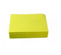 Panno in microfibra per la pulizia della casa, strofinaccio, panno in vetro, panno traforato, 35 x 50 cm, confezione da 25, colore: giallo