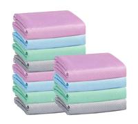 Panno in microfibra per la pulizia delle squame di pesce, 12 panni per la pulizia delle squame di pesce, panni in microfibra per la pulizia del vetro, salviettine di alta qualità senza pelucchi per la