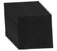Panno in Microfibra per Pulizia Strumenti 12 Pezzi Nero | Superfibre senza Pelucchi, Resistente All’usura, Adatto per Pulizia e Lucidatura, Confezione da 12