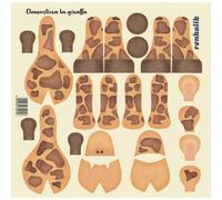 Panno Kraft 3D Clarabella Giraffa Grande per pupazzeria