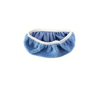 Panno Lavapavimenti Panno for mocio piatto con fascia elastica spessa in microfibra, ricambio for mocio rotante, uso in bagno(Blue 25.3x11.5cm)