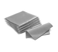 Panno Lucidatura Argento Panno for lucidare l'argento Salviette for la pulizia dei gioielli for dell'argento, dell'oro e del platino Mantieni l'anello della moneta pulito lucido 50 pezzi 8x8 cm(Gray)