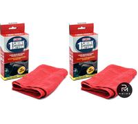 Panno Microfibra Interni Auto Ma-Fra 1Shine 30x30 cm Cruscotti Rosso 2 Panni
