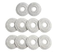 Panno mocio compatibile per Cecotec 11090 Spin for Revolution, panni di pulizia grigi per aspirapolvere Conga, accessori di ricambio (10 pezzi)