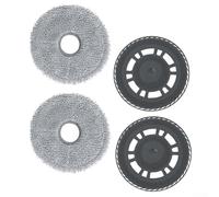 Panno mocio e supporto Set compatibile con Mova Per P50 Pro Ultra P10 Pro Ultra Per P50 Ultra E40 Ultra Robot Aspirapolveri Microfibra Riutilizzabili Tamponi di Pulizia Per La Rimozione Profonda Delle