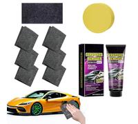 Panno Nano Rimuovi Graffi Auto 2025,Kit di Pulizia e Lucidatura con 6 Panni Nano + Pasta Riparazione Graffi 120g,Compatibile con Tutte le Vernici,Facile da Usare e Riutilizzabile per Auto e Superfici