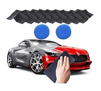 Panno Nano Sparkle,9 Pezzi Rimuovi Graffi Auto Vernice Graffi Riparazione Panno,Nano Magic Cloth e Strong Decontamin per la Pulizia dell'auto Bellezza Rimuove Lievi Graffi Sulla Superficie Della