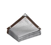 Panno Ombreggiante Alluminio Rete parasole in alluminio riflettente con protezione UV al 75% e 99%, for esterni, gazebo, tenda, vele rinfrescanti(75 percent,4X5meter)