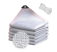 Panno Ombreggiante in Alluminio Riflettente Telo Ombreggiante Auto,Rete Ombreggiante con occhielli,Tessuto Ombra Alluminio 99% per Giardino 2m 3.5m 5m 7m 8m 9.5m 10m(2.5x18m)