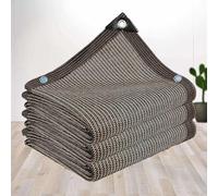 Panno Ombreggiante Telo Ombra Rete Parasole Copertura con Occhielli Giardino Antistrappo 90% Protezione Solare Tessuto Ombreggiante Marrone Protezione Delle Piante Fienile Canile,brown-5x7m