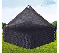 Panno Ombreggiante Telo Ombra Rete Parasole Copertura con Occhielli Giardino Ombra 90% Protezione Solare Telo Ombreggiante Con Occhielli per Esterno Giardino Terrazzo Pergola,black-4x4m