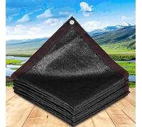 Panno Ombreggiante Telo Ombra Rete Parasole Copertura con Occhielli Giardino Ombra Anti-UV 90% Permeabile Tessuto Ombreggiante Beige per Esterno Giardino Terrazzo Pergola,black-6x7m