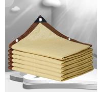 Panno Ombreggiante Telo Ombra Rete Parasole Copertura con Occhielli Giardino Teli Ombreggianti da Terrazzo 90% Protezione UV Antistrappo Rete Da Giardino Abbinati Al Tuo Giardino,beige-2x5m