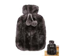 Panno per bottiglia di acqua calda, custodia per bottiglia d'acqua calda in pelle sintetica ultra morbida da 2 litri | Custodia per bottiglia d'acqua calda Copertina morbida per bottiglia d'acqua per