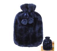 Panno per bottiglia di acqua calda, custodia per bottiglia d'acqua calda in pelle sintetica ultra morbida da 2 litri | Custodia per bottiglia d'acqua calda Copertina morbida per bottiglia d'acqua per