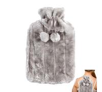 Panno per bottiglia di acqua calda, custodia per bottiglia d'acqua calda in pelle sintetica ultra morbida da 2 litri | Custodia per bottiglia d'acqua calda Copertina morbida per bottiglia d'acqua per