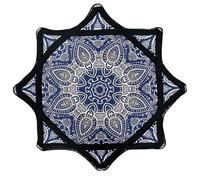 Panno per filare per principianti, 24 pollici Panno per filare a stella con motivi vivaci, giocattolo da giocoleria rotante con punta delle dita con stampa laterale per la festa E