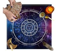 Panno per la lettura dei tarocchi | Panno per la diffusione delle carte dei Tarocchi | Regalo di compleanno per tovaglia decorativa portatile con carte di divinazione dei tarocchi per