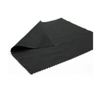 panno per la pulizia dei gioielli, Confezione da 10 panni in microfibra neri for la pulizia di occhiali e schermi di telefoni 150x175 mm