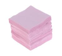 panno per la pulizia dei gioielli, Confezione da 100 panni for la pulizia dei gioielli 8 cm x 8 cm in pelle scamosciata multicolore(Rose Red)