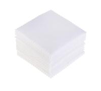 panno per la pulizia dei gioielli, Confezione da 100 panni for la pulizia dei gioielli 8 cm x 8 cm in pelle scamosciata multicolore(White)